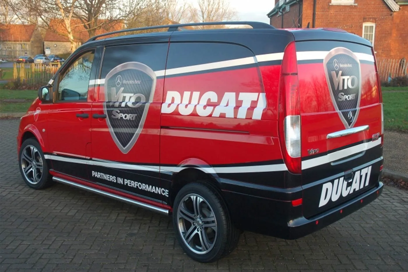Van wrap for Ducati