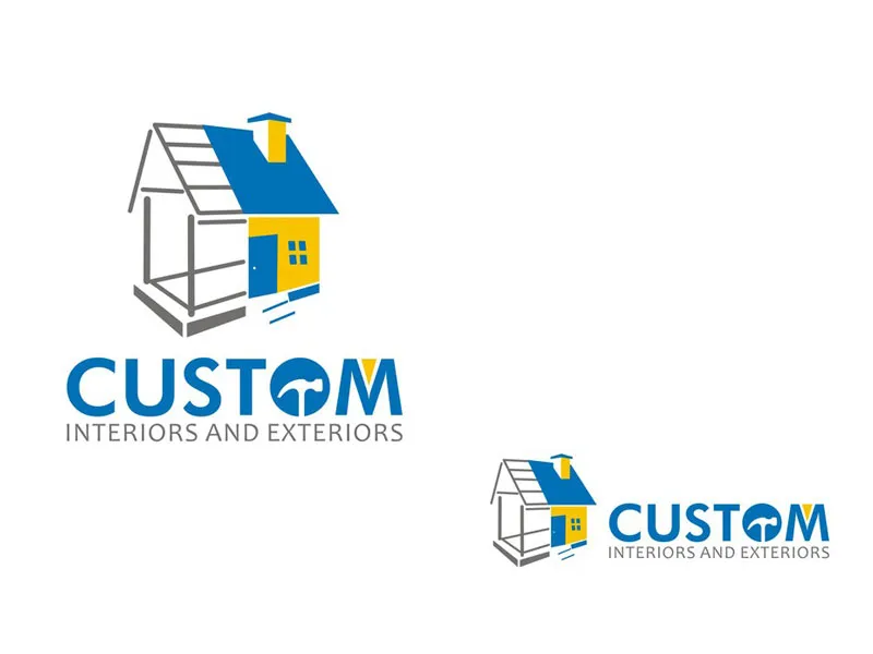 Logo artwork for Custom Interiors and Exteriors